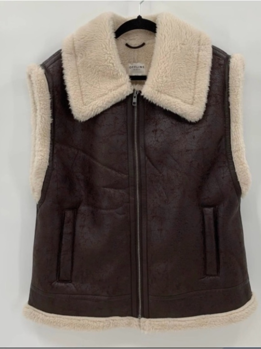 Offline by Aerie Faux Leather
Sherpa Vest